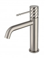 Grifo monomando de lavabo - níquel cepillado BLESS de IMEX