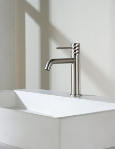 Grifo monomando de lavabo - níquel cepillado BLESS de IMEX 2