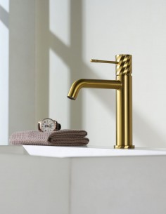 Grifo monomando de lavabo - oro cepillado BLESS de IMEX 2