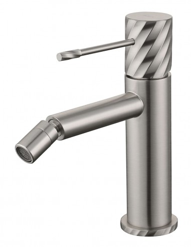 Grifo monomando de bidé - níquel cepillado BLESS de IMEX