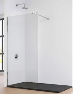 Mampara cromo - ORIENTE 1 hoja fija de Bathplus