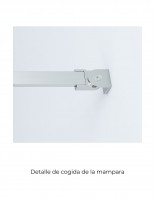 Mampara cromo - ORIENTE 1 hoja fija de Bathplus