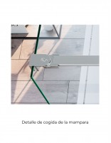 Mampara cromo - ORIENTE 1 hoja fija de Bathplus