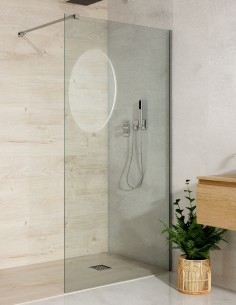 Mampara cromo - ORIENTE 1 hoja fija de Bathplus 2