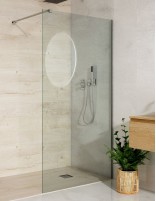 Mampara cromo - ORIENTE 1 hoja fija de Bathplus