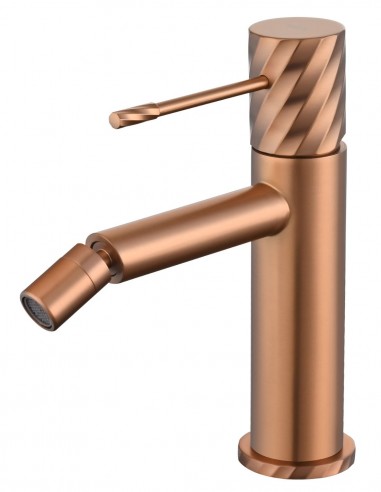 Grifo monomando de bidé - oro rosa cepillado BLESS de IMEX