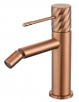 Grifo monomando de bidé - oro rosa cepillado BLESS de IMEX