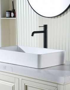 Grifo monomando lavabo alto - negro BLESS de IMEX 2