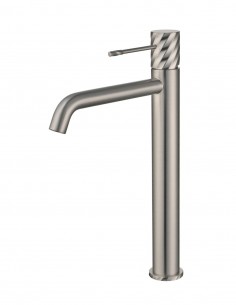Grifo monomando lavabo alto - níquel cepillado BLESS de IMEX