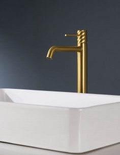 Grifo monomando lavabo alto - oro cepillado BLESS de IMEX 2