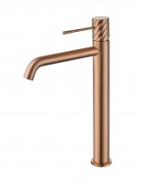 Grifo monomando lavabo alto - oro rosa cepillado BLESS de IMEX