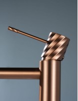 Grifo monomando lavabo alto - oro rosa cepillado BLESS de IMEX