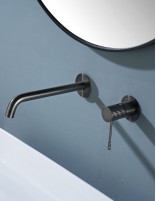 Grifo monomando de lavabo empotrado - black gun metal BLESS de IMEX