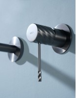 Grifo monomando de lavabo empotrado - black gun metal BLESS de IMEX