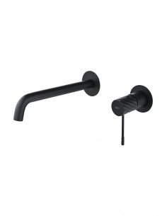 Grifo monomando de lavabo empotrado - negro BLESS de IMEX