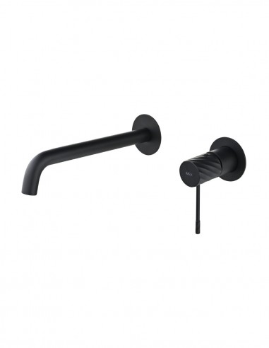Grifo monomando de lavabo empotrado - negro BLESS de IMEX