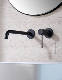 Grifo monomando de lavabo empotrado - negro BLESS de IMEX 2