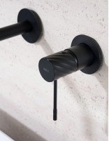 Grifo monomando de lavabo empotrado - negro BLESS de IMEX