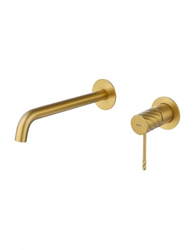 Grifo monomando de lavabo empotrado - oro cepillado BLESS de IMEX