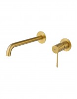 Grifo monomando de lavabo empotrado - oro cepillado BLESS de IMEX