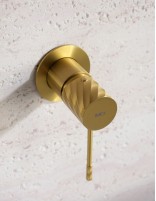 Grifo monomando de lavabo empotrado - oro cepillado BLESS de IMEX