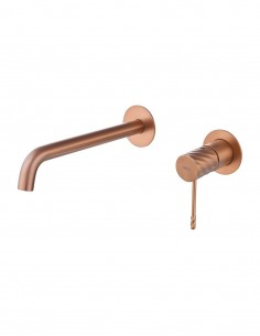 Grifo monomando de lavabo empotrado - oro rosa cepillado BLESS de IMEX