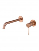 Grifo monomando de lavabo empotrado - oro rosa cepillado BLESS de IMEX