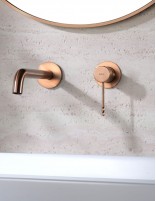 Grifo monomando de lavabo empotrado - oro rosa cepillado BLESS de IMEX