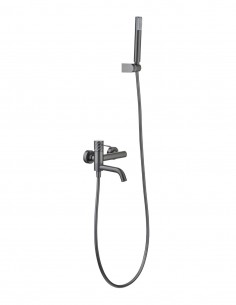 Grifo monomando kit de baño/ducha - black gun metal BLESS de IMEX
