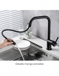 Grifo cocina MONZA - negro mate IMEX 2