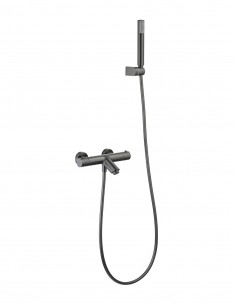 Grifo termostático kit de baño/ducha - black gun metal BLESS de IMEX