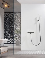 Grifo termostático kit de baño/ducha - black gun metal BLESS de IMEX
