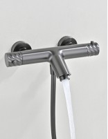Grifo termostático kit de baño/ducha - black gun metal BLESS de IMEX