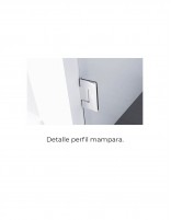 Mampara abatible 2 puertas bisagras