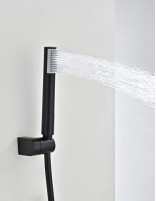Grifo termostático kit de baño/ducha - negro BLESS de IMEX