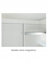 Mampara abatible 2 puertas cierre magnético