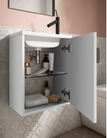 Conjunto baño fondo reducido detalle interior