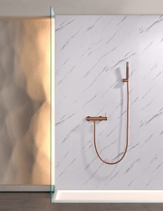 Monomando kit ducha - oro rosa cepillado BLESS de IMEX 2