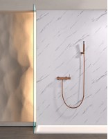 Monomando kit ducha - oro rosa cepillado BLESS de IMEX