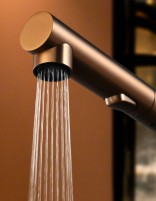 Grifo cocina OPORTO - oro rosa cepillado IMEX detalle