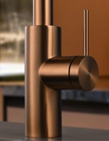 Grifo cocina OPORTO - oro rosa cepillado IMEX detalle
