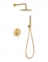 Conjunto ducha empotrado monomando - oro cepillado BLESS de IMEX