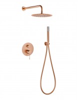 Conjunto ducha empotrado monomando - oro rosa cepillado BLESS de IMEX