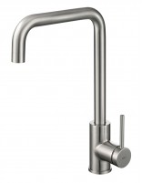 Grifo cocina caño curvo níquel cepillado modelo LOIRA de Imex