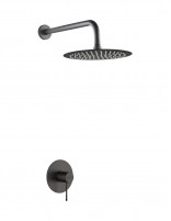 Set de ducha 1 vía - rociador black gun metal BLESS de IMEX
