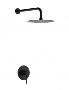 Set de ducha 1 vía - rociador negro BLESS de IMEX