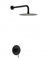 Set de ducha 1 vía - rociador negro BLESS de IMEX