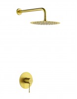 Set de ducha 1 vía - rociador oro cepillado BLESS de IMEX