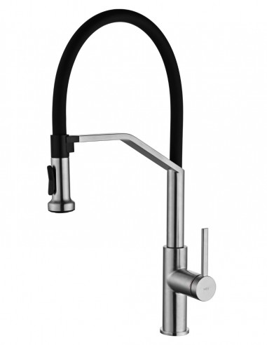 Grifo cocina serie VÉNETO - níquel cepillado IMEX