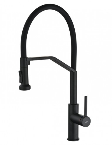 Grifo cocina serie VÉNETO - negro mate IMEX